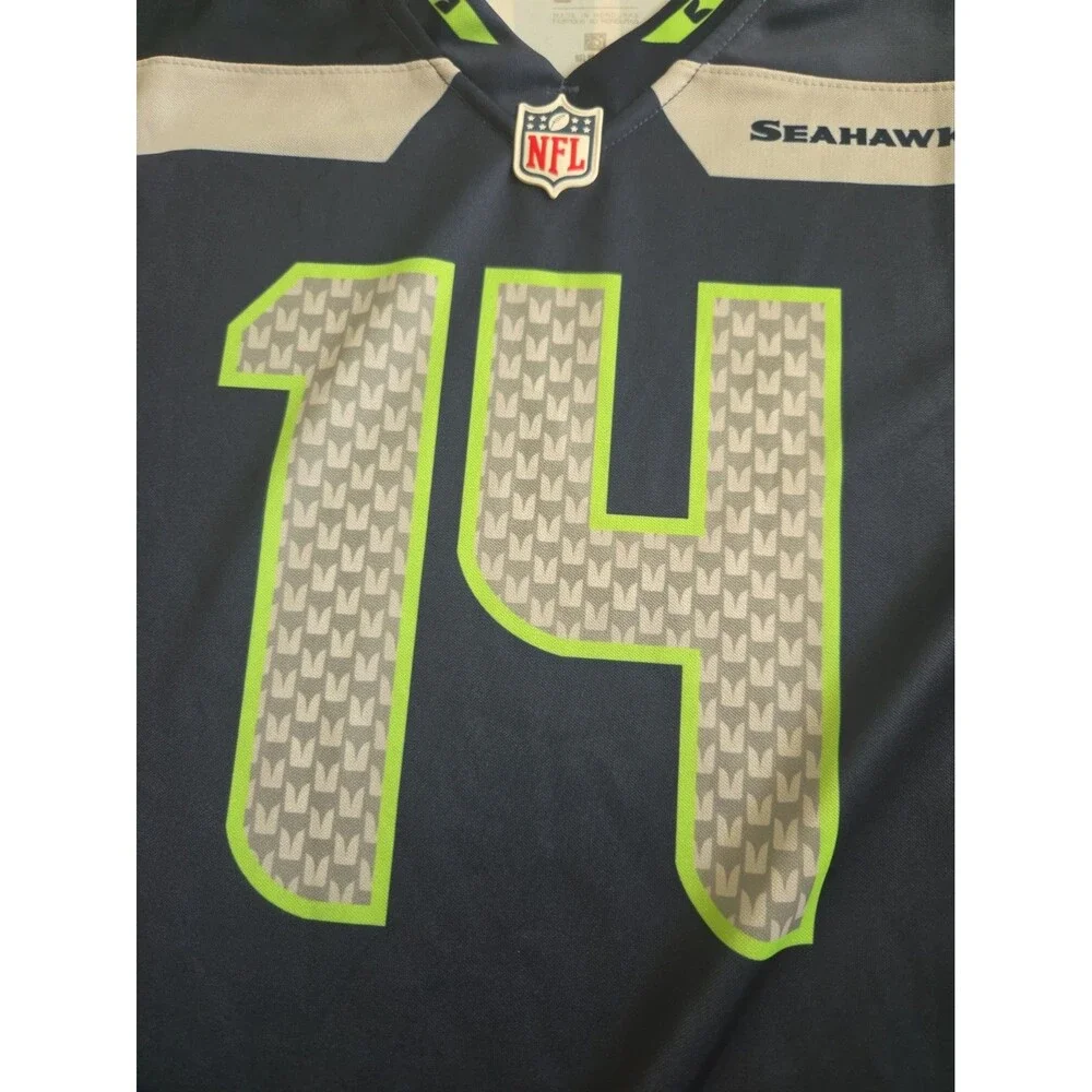 Seattle Seahawks DK Metcalf #14 Nike NFL On Field Home Jersey Boys Medium 12 NEW